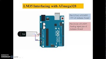 Interfacing of LM35 Temperature sensor with Atmega328p