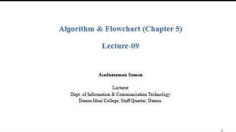 Leap year -Algorithm & Flowchart -09 ( HSC ICT)