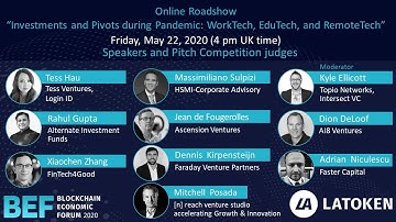 Investments and Pivots during Pandemic: WorkTech, EduTech, and RemoteTech, May, 22| 4 pm UK time