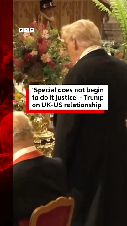 Donald Trump says "special" does not do the UK-US relationship justice. #US #UK #BBCNews