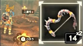 二連弓の入手場所 2か所 攻略 ゼルダの伝説 ブレスオブザワイルド Duplex Bow Locations Breath Of The Wild Botw Youtube