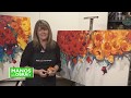 Pintar con acrílico y espátula  - Cuadro de Flores - Gabriela Mensaque