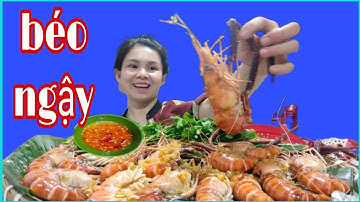 Làm sương sương Tôm Càng Xanh Sốt Bơ Tỏi Béo Ngậy Luôn Mọi Người