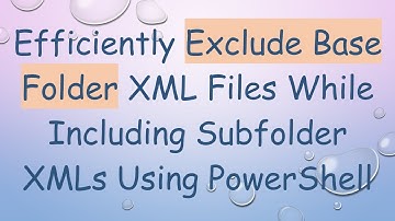 Efficiently Exclude Base Folder XML Files While Including Subfolder XMLs Using PowerShell