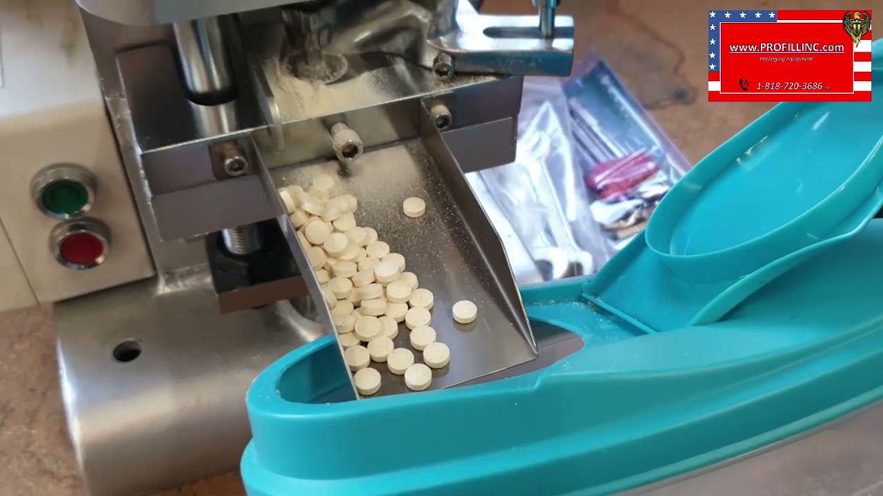 Pill Press Machine (Making Tablets) - YouTube