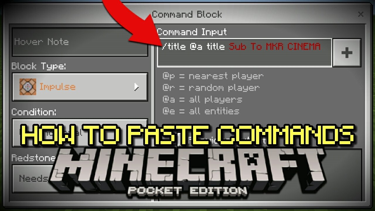 Minecraft cool commands for command block