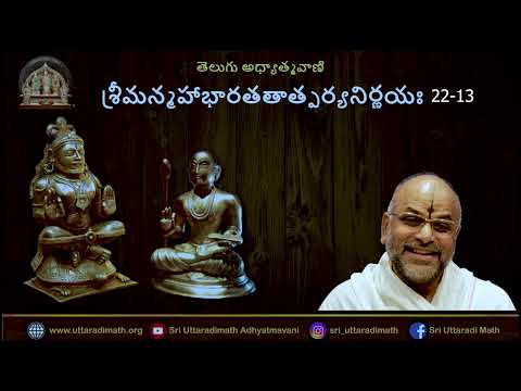 మహాభారతతాత్పర్యనిర్ణయం ॥ Day 251 22 13॥ Telugu ॥ Pt Vadirajacharya Karanam