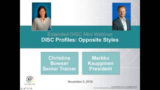 DISC Profiles: The Opposite DISC Profiles