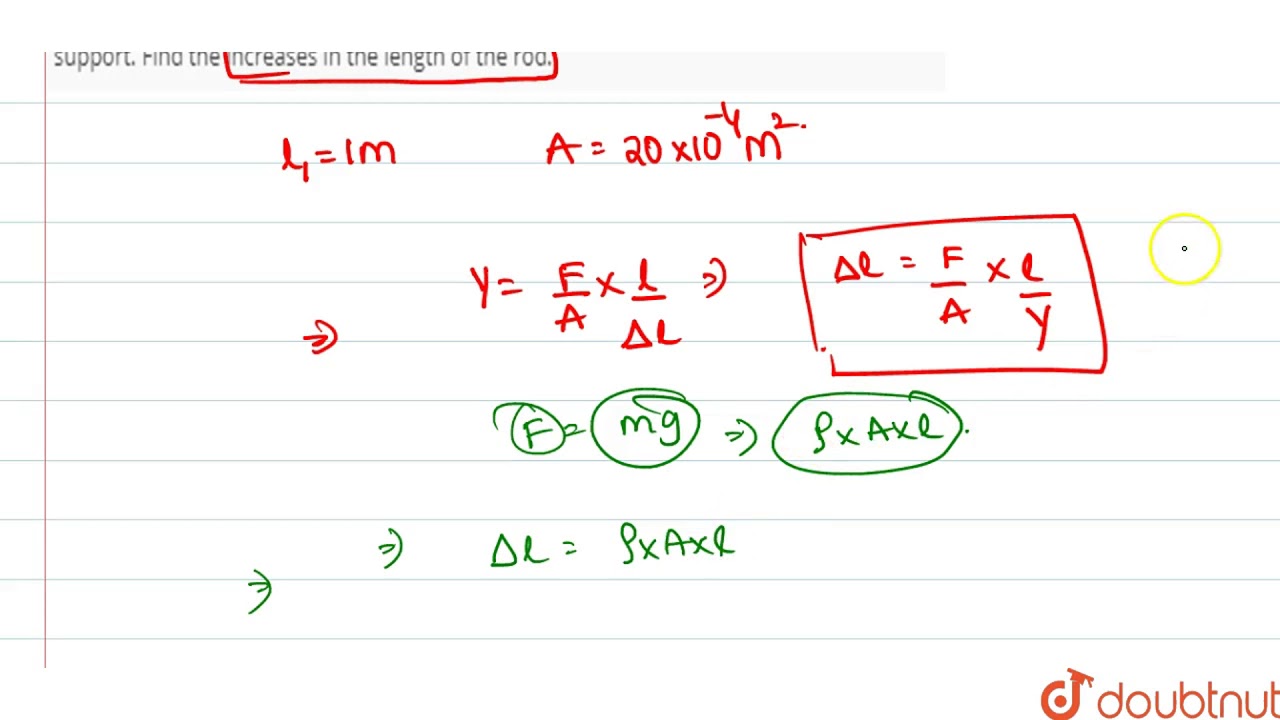 A unifrom steel rod of length `1m` and area of crosssection `20 cm^(2