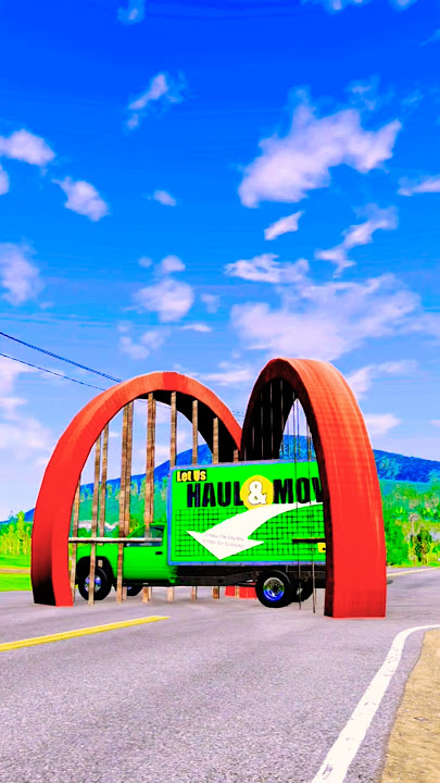 🚒 Truk & Bus vs Polisi Tidur Epic Banget! | BeamNG.drive #shorts #beamng #indonesia #viralshorts