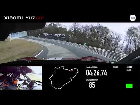 Xiaomi YU7 GT sets 7:34.931 Nürburgring SUV record, surpasses Audi RS Q8 performance
