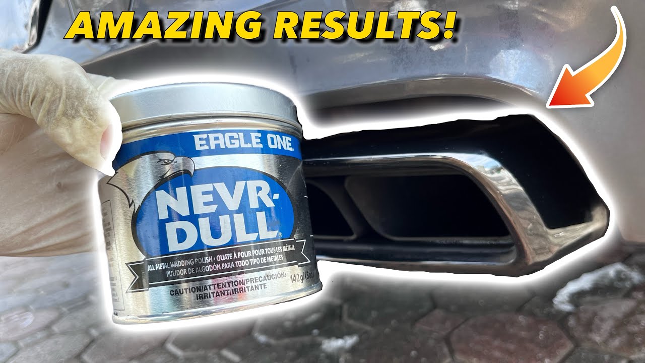 CLEANING EXHAUST TIPS  EAGLE ONE NEVER DULL METAL POLISH 