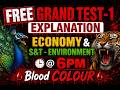 #FREE GRAND TEST-1-ECONOMY & S&T -ENVIRONMENT EXPLANATION -LAST PART-@ 6PM BY RVSREDDY SIR