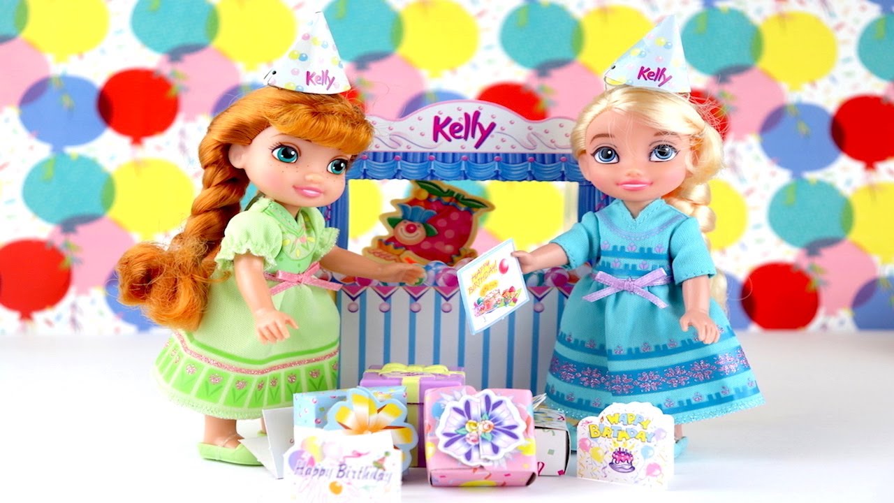 Little Elsa's Birthday Party! Elsa and Anna Toddlers (Frozen Elsa Anna