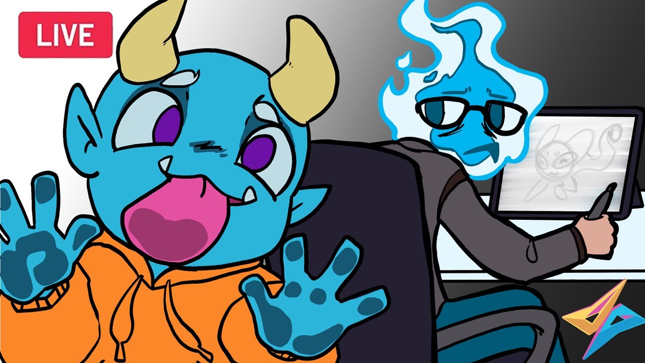 Watch Me Draw LIVE: Fantasy Creatures, Monsters & Cute Designs (Fnaf???)