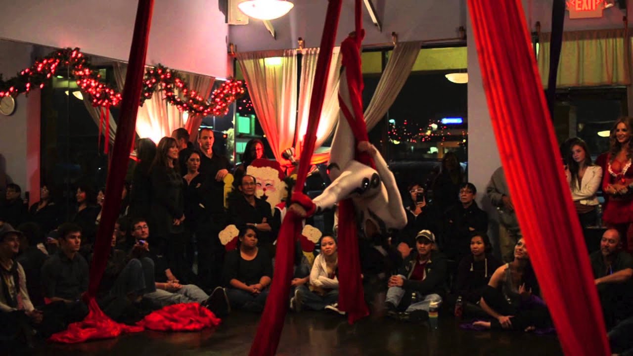 Vertical Fitness Dallas Jingle Bell Bash 2012 - Natasha's Aerial Silks Solo