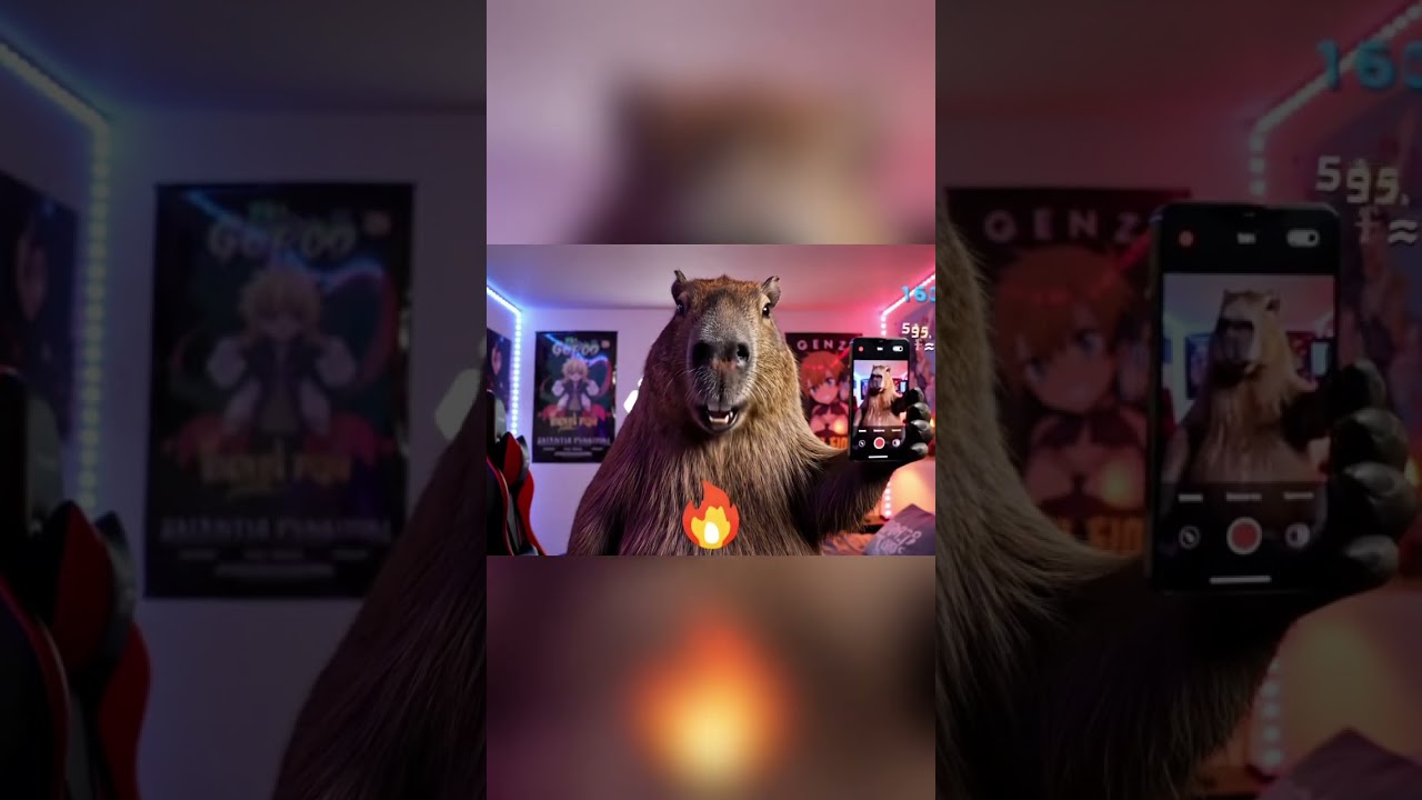 Tap the screen❤️ for capybara to do a flip😭 