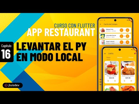 Levantar el proyecto en modo Local del Curso App Restaurante Flutter