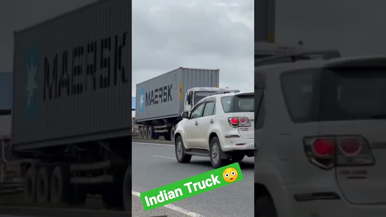 Indian.... Container Truck Running Truck Highway Road King Amazing 😍