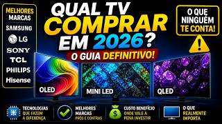 ⚠️ Qual TV comprar em 2026? OLED, QLED ou Mini LED — evite comprar errado