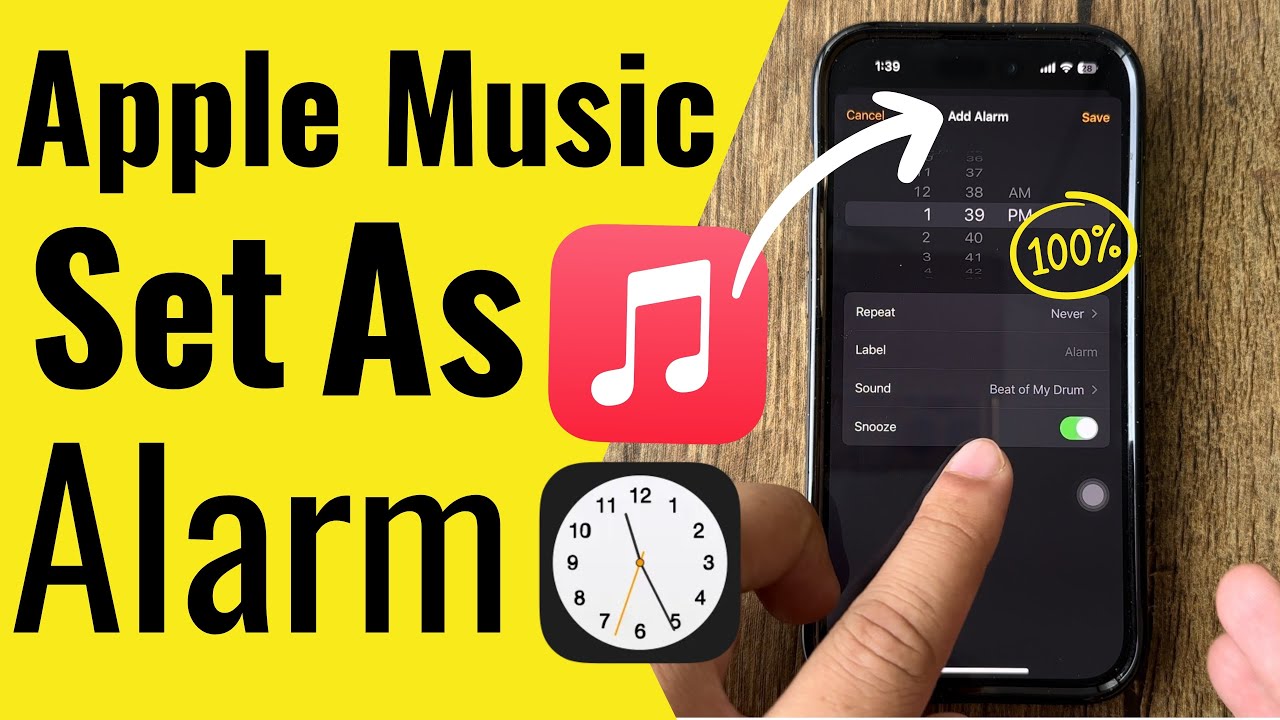 How to SET Apple Music as alarm on iPhone 16 (iOS 18)