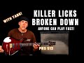 Killer Minor Licks broken down tabbed out and explained - play these fast