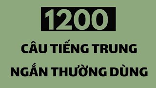 1200 CÂU TIẾNG TRUNG NGẮN THÔNG DỤNG TẬP 6