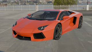 3d modelling Aventador Lights and Wheels