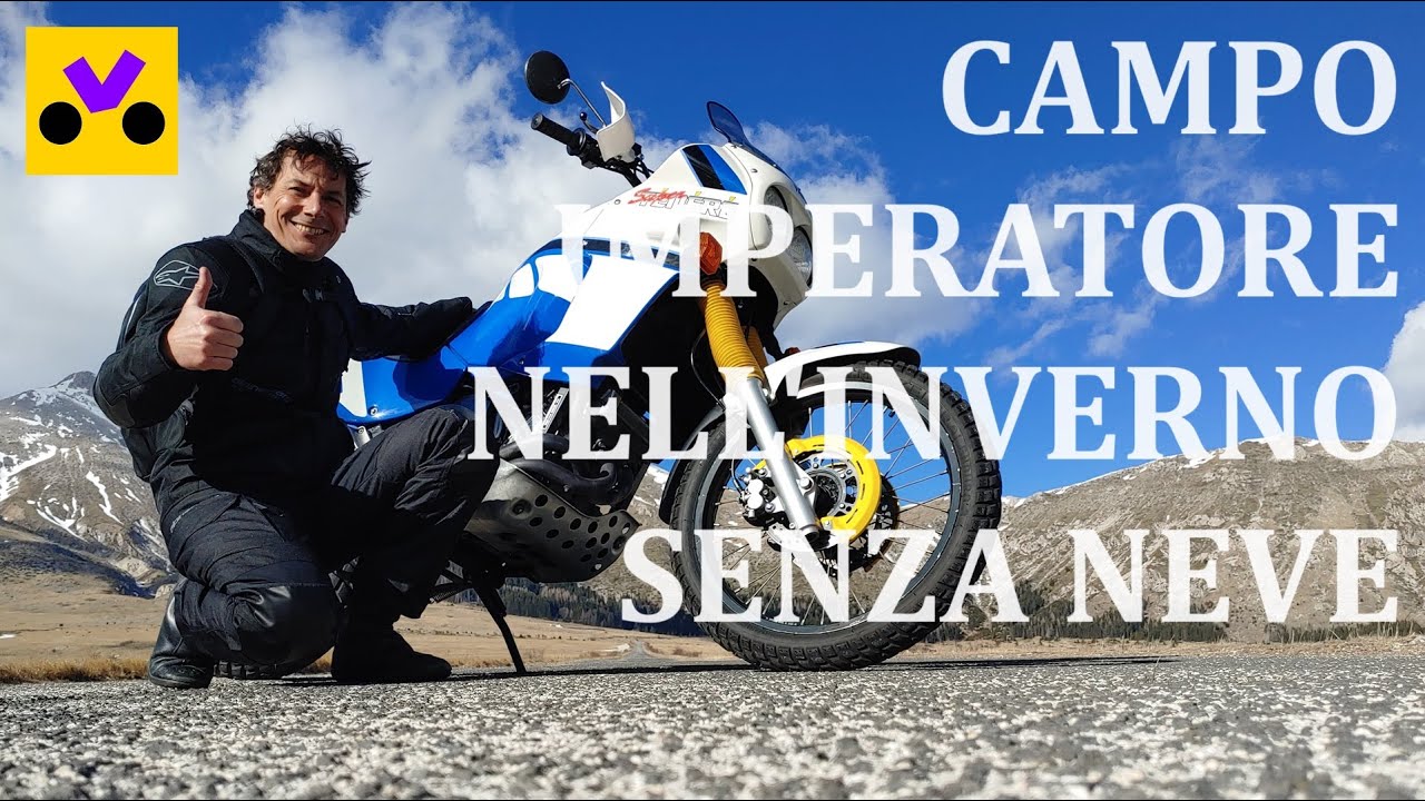 Campo Imperatore nell'inverno senza neve | Yamaha XTZ 750 Super Ténéré