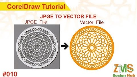 How to make JPGE to Vector File In Corel Draw | Picture to DXF , CDR | Vecor Tracing# ZMS DESIGN HUB