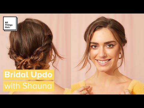 Easy Bridal Bun Updo | Formal Hairstyles