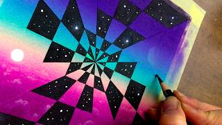 An ultra-satisfying infinity illusion ♟️✨ Drawing tutorial!