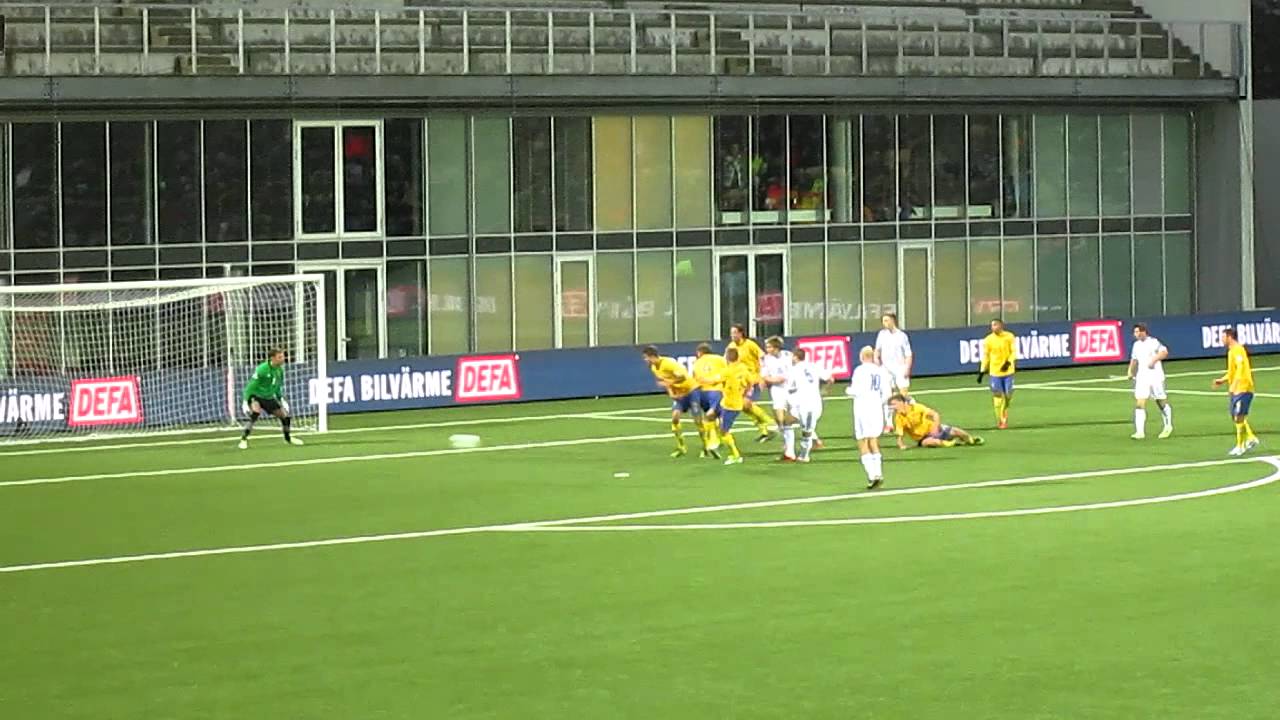Faroes - Sweden. 2014 World Cup qualification - Faroese open the score! Own footage