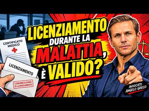 SE MI LICENZIANO DURANTE LA MALATTIA, IL LICENZIAMENTO È VALIDO?| Avv. Angelo Greco