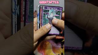 Opening another WIXOSS Glowing Diva booster pack. #WIXOSS