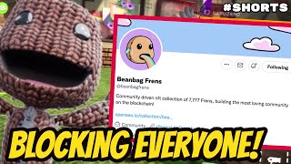 Maker of Ripoff Sackboy NFT's BLOCKS EVERYONE! | #shorts