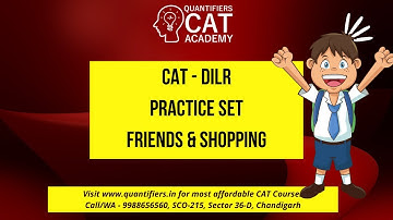CAT DILR || Friends & Shopping || Logical Reasoning Set