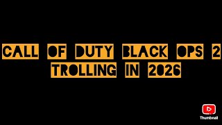 Call of Duty Black Ops 2 Trolling In 2026 GamePlay (Ps5)