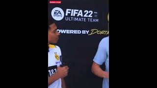 Haaland not happy with his fifa 22 ratings 😂😂🤣🤣