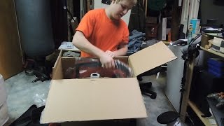 Unboxing Red Mid Back Mesh Ergonomic Computer Desk Office Chair O12