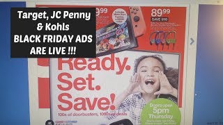 Target, JC Penny, & Kohls BLACK FRIDAY ADS ARE LIVE 2018 !!