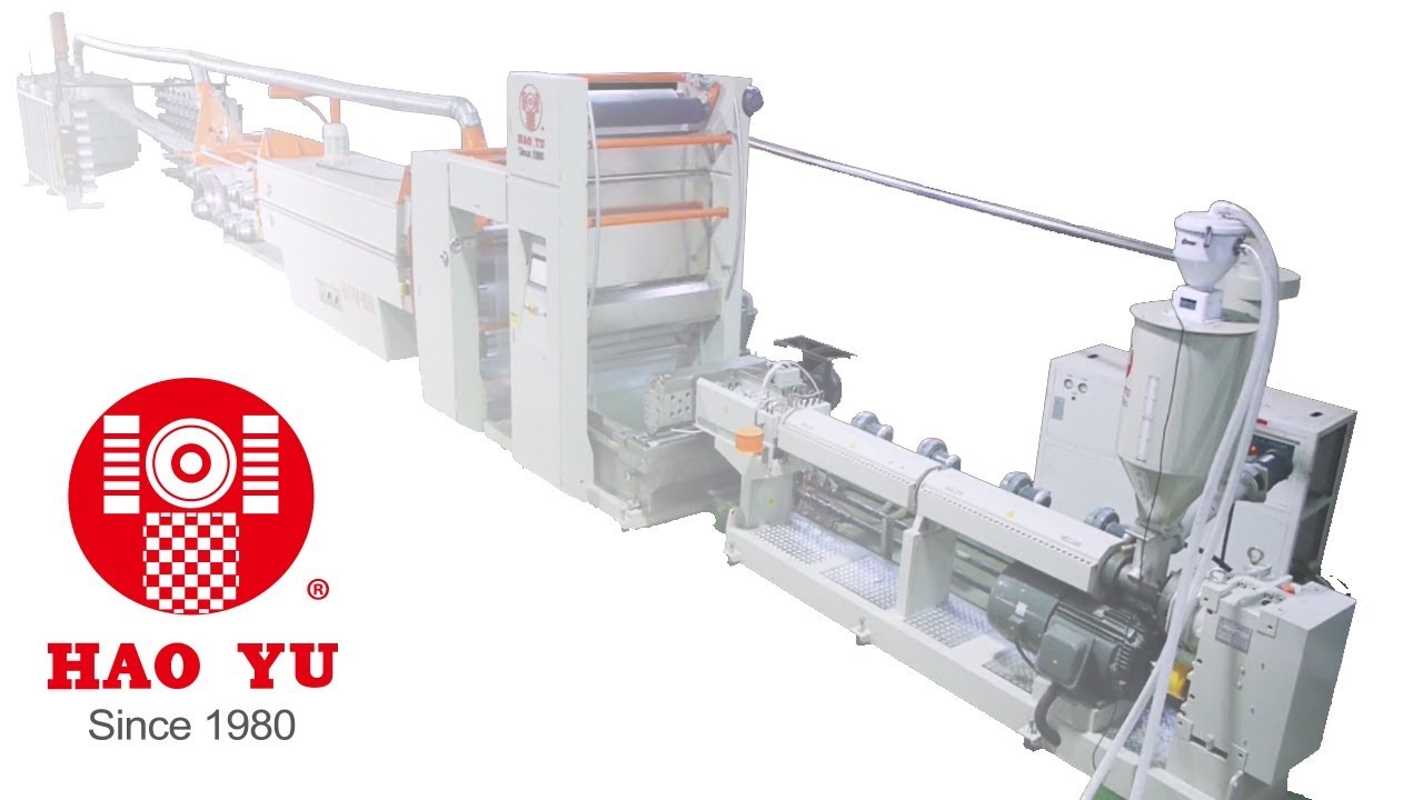 Raffia Tape Stretching Line for PP/HDPE (HY7/SP90HE)｜Hao Yu YouTube
