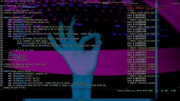 Live Coding with SCTweets and hand gestures (session 3)