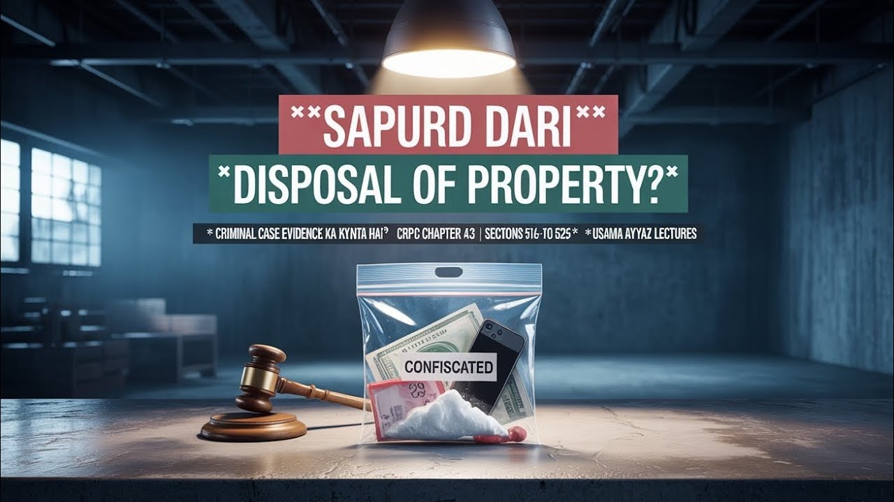 Sections 516-A to 525 | Sapurd Dari & Disposal of Property in Criminal Cases | CrPC Chapter 43 
