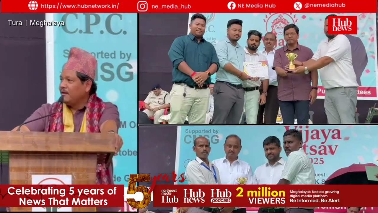 Conrad Sangma praises Tura's exemplary harmony, peace, cleanliness, and responsibility during puja