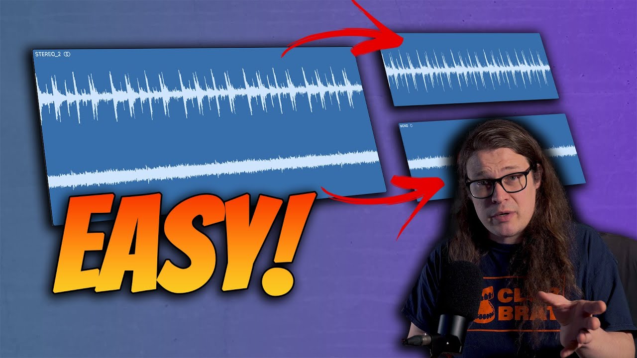 How To Split Stereo to Mono in Logic Pro - YouTube