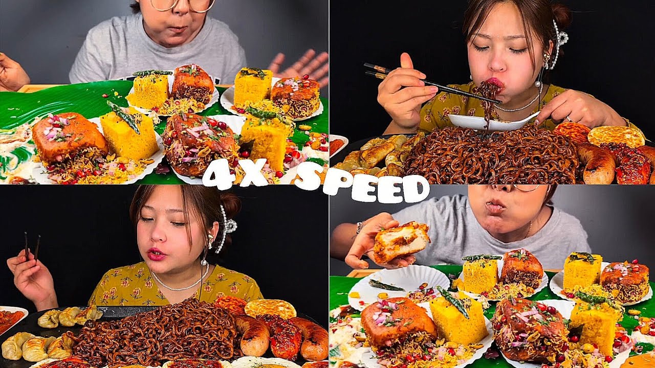 ASMR: Eating Spicy Mutton🍗CHILLY EGG🥚mukbang 