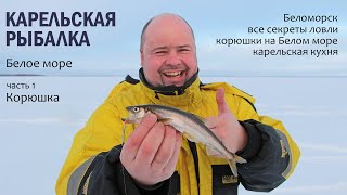 Карельская рыбалка Белое море Корюшка часть 1