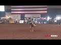 Dylan Scofield 75 saddle bronc at National Little Britches Finals 2017