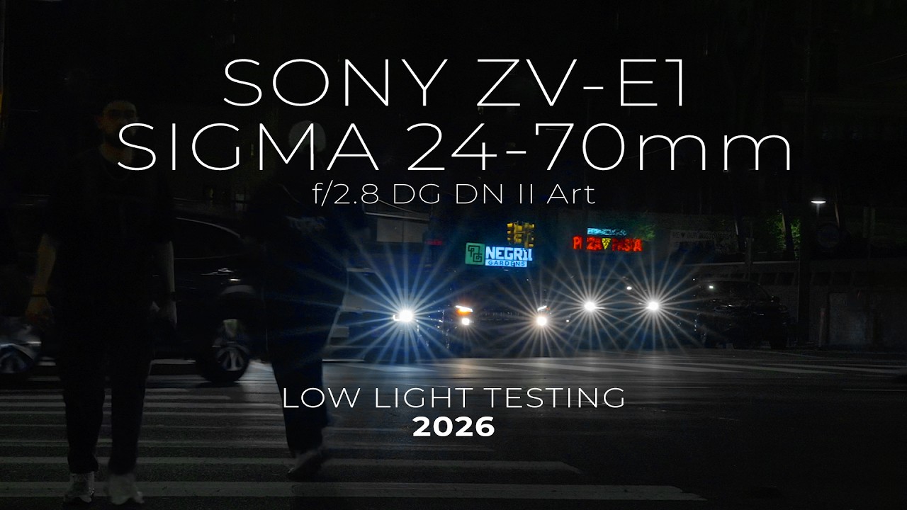SONY ZV-E1 & Sigma 24-70mm 2.8 II Art - PRACTICAL USE LOW LIGHT